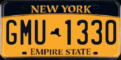 NY license plate GMU1330