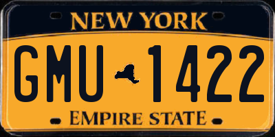NY license plate GMU1422