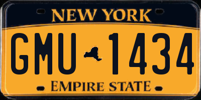 NY license plate GMU1434