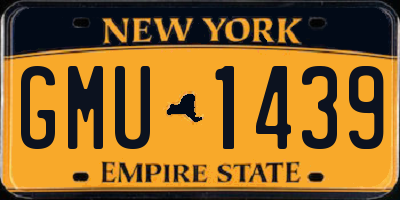 NY license plate GMU1439