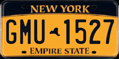NY license plate GMU1527