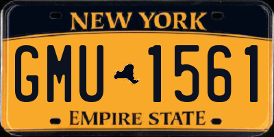 NY license plate GMU1561