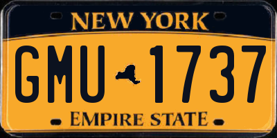 NY license plate GMU1737