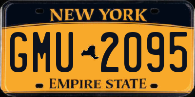 NY license plate GMU2095