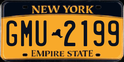 NY license plate GMU2199