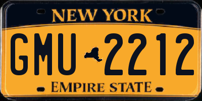 NY license plate GMU2212