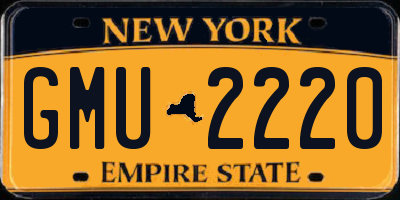 NY license plate GMU2220