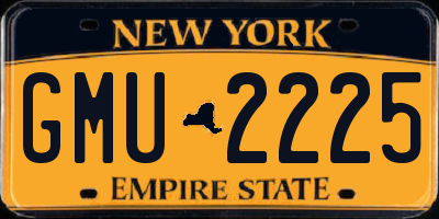 NY license plate GMU2225