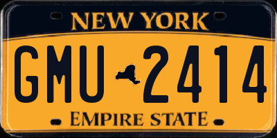 NY license plate GMU2414