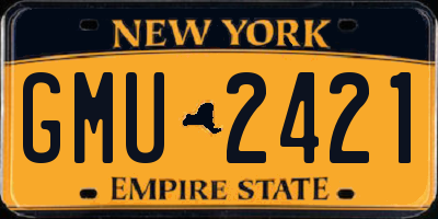 NY license plate GMU2421