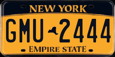 NY license plate GMU2444