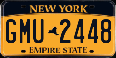 NY license plate GMU2448