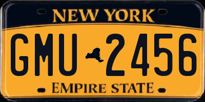 NY license plate GMU2456