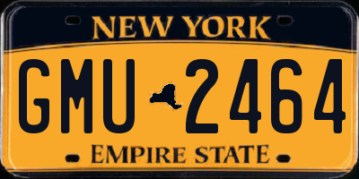 NY license plate GMU2464