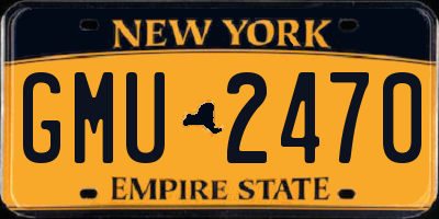 NY license plate GMU2470