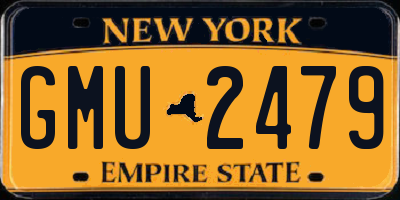 NY license plate GMU2479