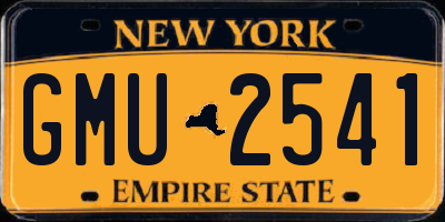 NY license plate GMU2541