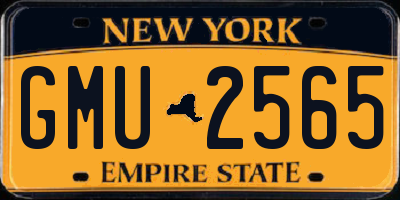 NY license plate GMU2565