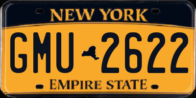 NY license plate GMU2622