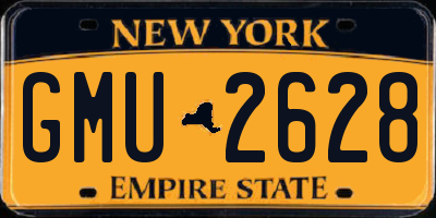 NY license plate GMU2628