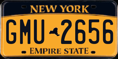 NY license plate GMU2656