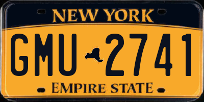 NY license plate GMU2741