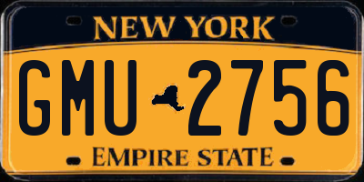 NY license plate GMU2756