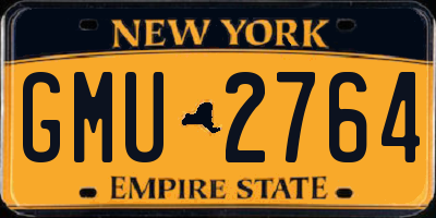 NY license plate GMU2764