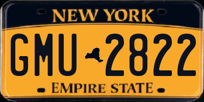 NY license plate GMU2822