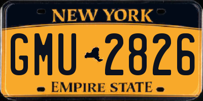 NY license plate GMU2826