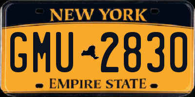 NY license plate GMU2830