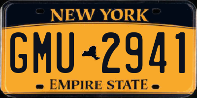 NY license plate GMU2941