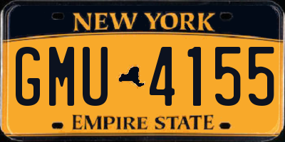 NY license plate GMU4155