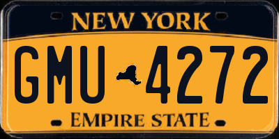 NY license plate GMU4272