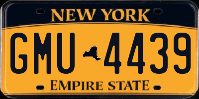 NY license plate GMU4439