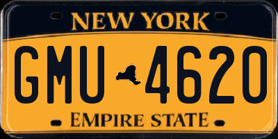 NY license plate GMU4620