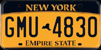 NY license plate GMU4830