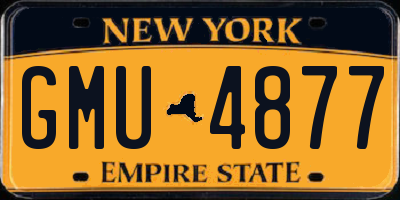 NY license plate GMU4877