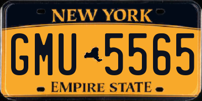 NY license plate GMU5565