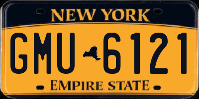 NY license plate GMU6121