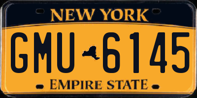 NY license plate GMU6145