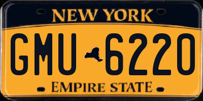 NY license plate GMU6220