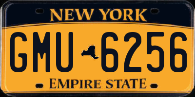 NY license plate GMU6256