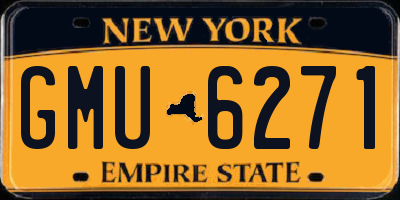 NY license plate GMU6271