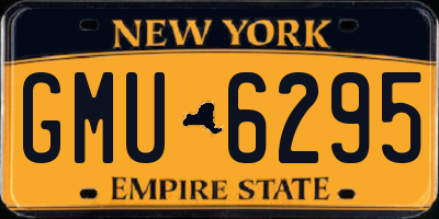 NY license plate GMU6295