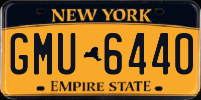NY license plate GMU6440