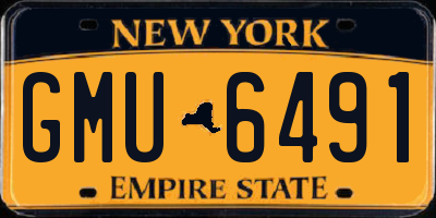 NY license plate GMU6491