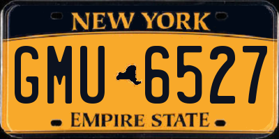 NY license plate GMU6527