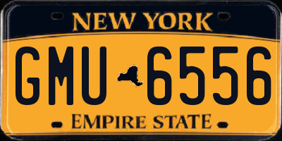 NY license plate GMU6556
