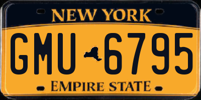 NY license plate GMU6795
